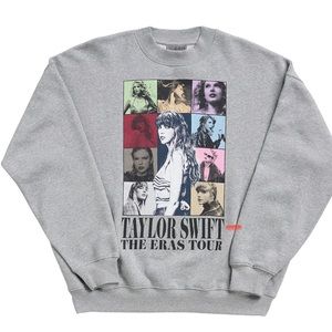Authentic Taylor Swift The Eras Tour Heather Gray Crewneck